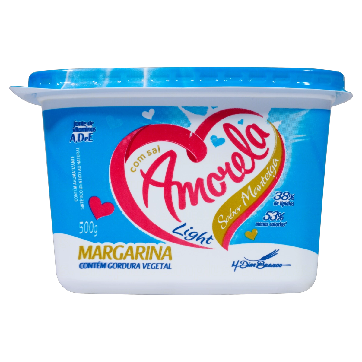 Margarina Com Sal Light Amorela Pote 500g