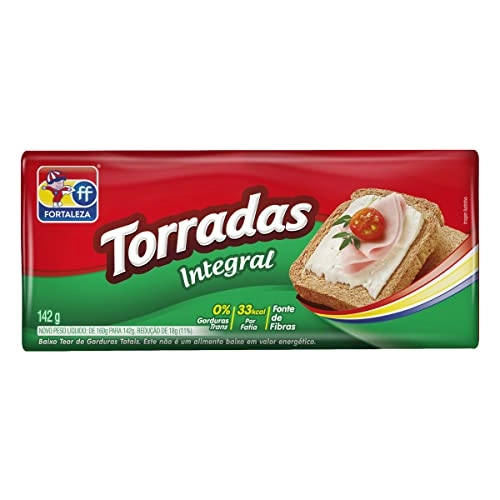 Torrada Integral Fortaleza Pacote 142g