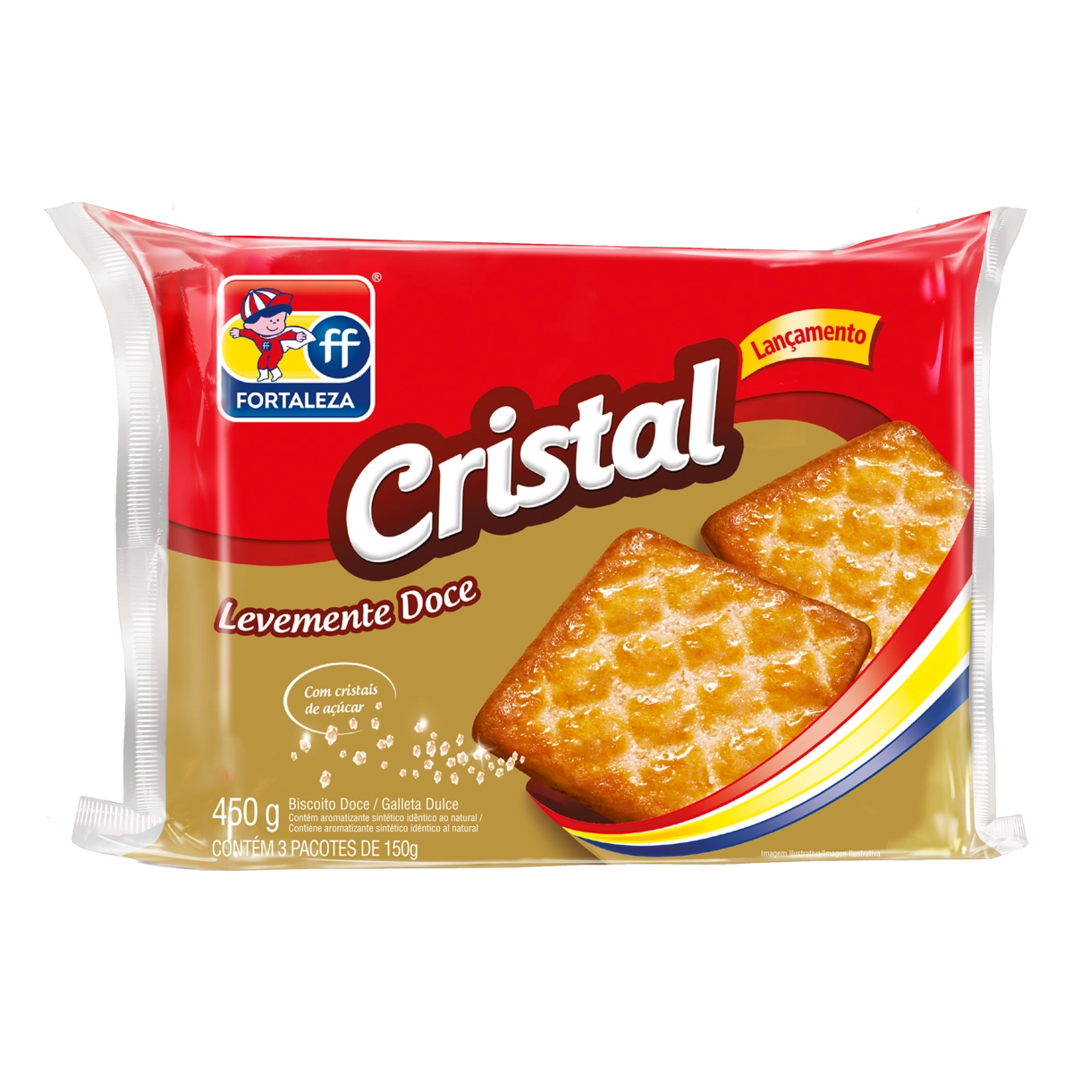 Biscoito Cristal Fortaleza Pacote 450g