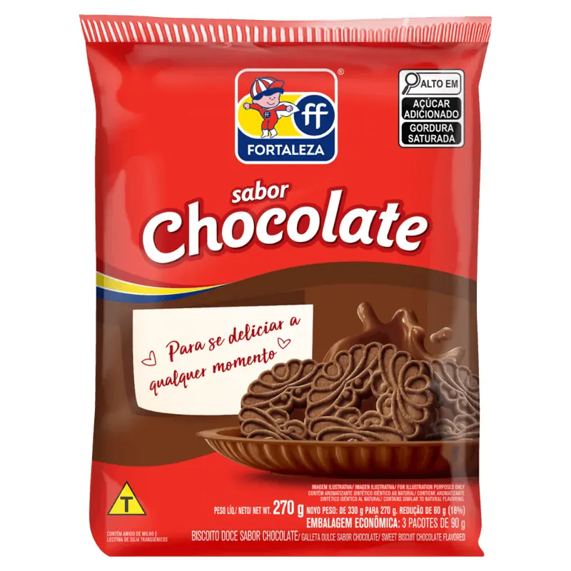 Rosquinha Fortaleza 270g Chocolate