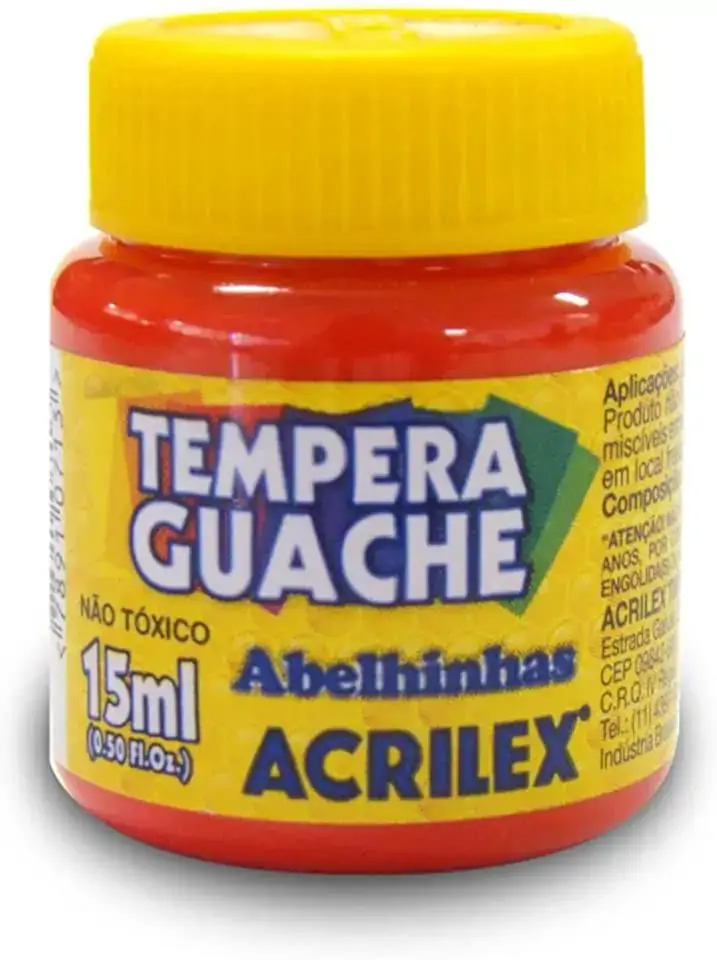 Tinta Guache Acrilex Fogo