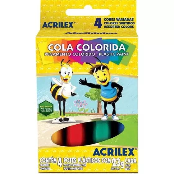 Cola Colorida C/6 Cores Acrilex