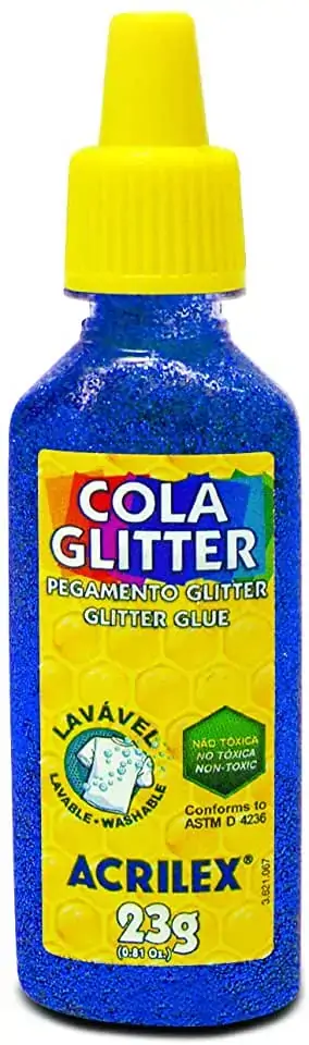 Cola Glitter Azul Acrilex