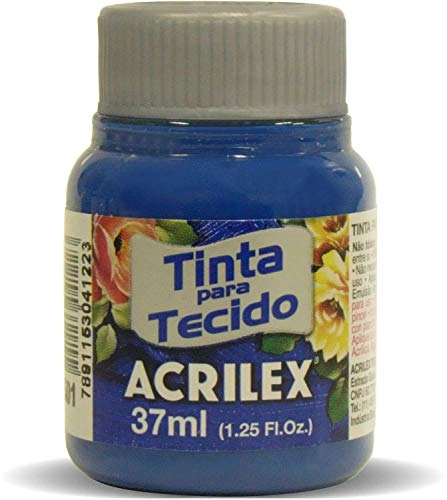 Tinta P/ Tecido Fosca 37ml. Azul Turquesa