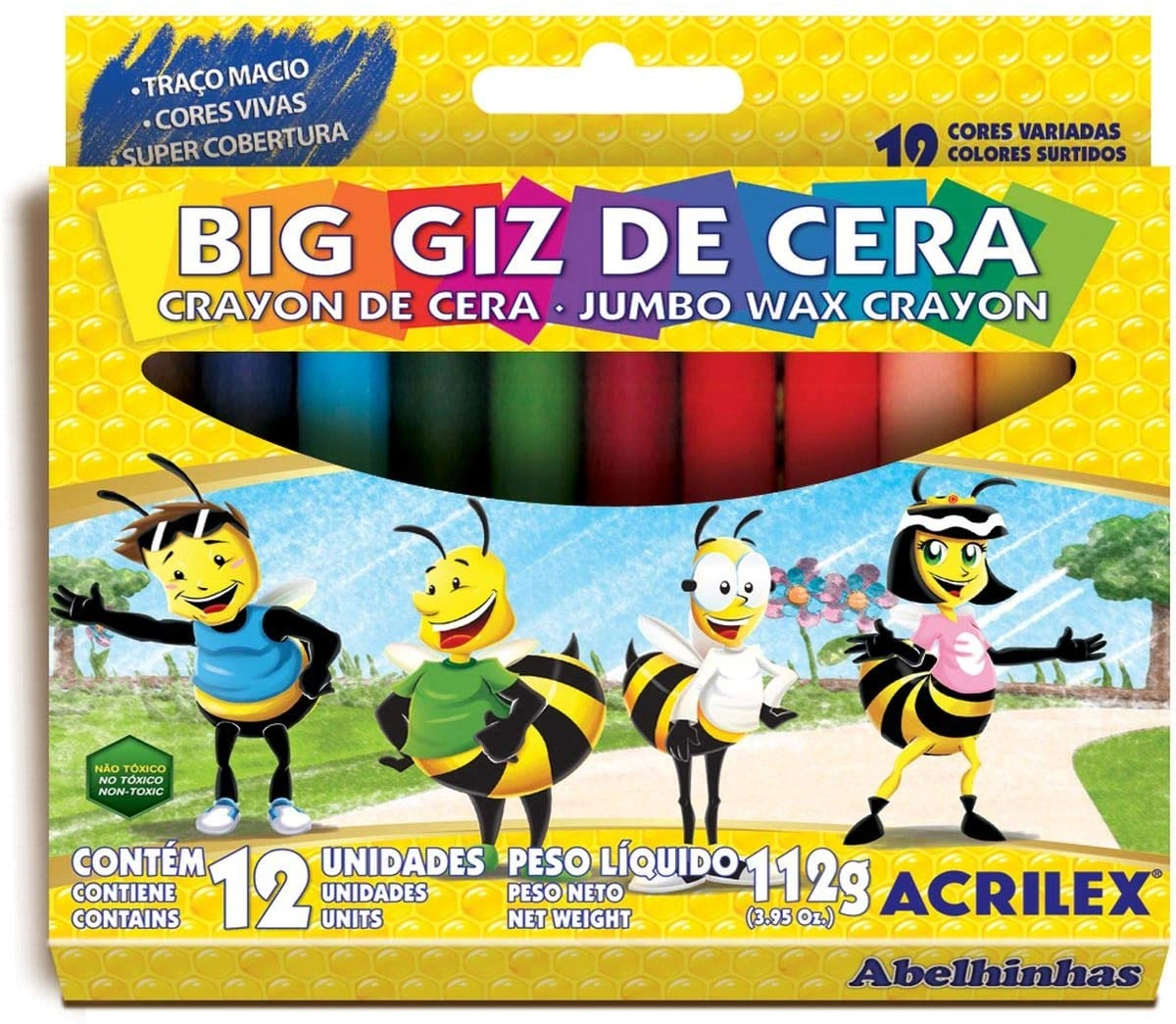 Giz De Cera Gizao C/12 Acrilex