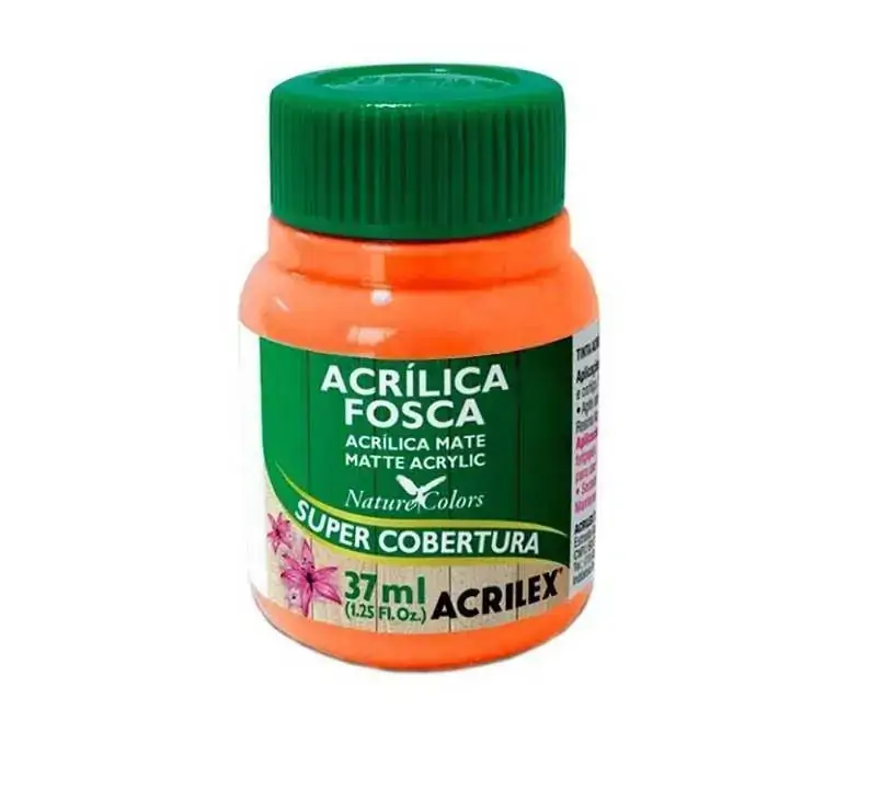 TINTA ACRILICA FOSCA LARANJA 37ML ACRILEX