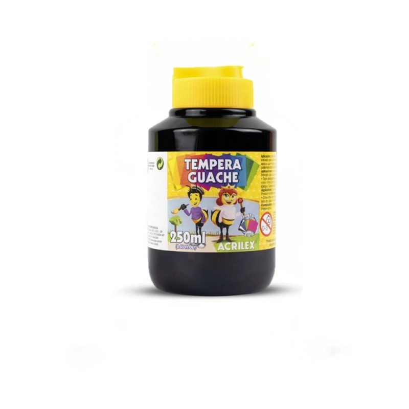 Tinta Guache Preta Acrilex 250ml