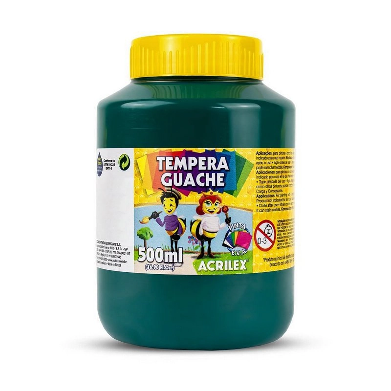 Guache Tempera 500ml Verde Bandeira Acrilex
