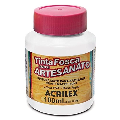 Tinta Pva Fosca Branca 100ml Para Artesanatos Acrilex