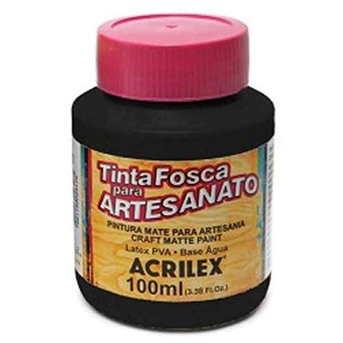 TINTA PVA FOSCA 100ML PRETO ACRILEX