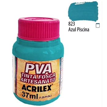 Tinta Fosca P/ Artesanato 37ml Azul Piscina Acrilex