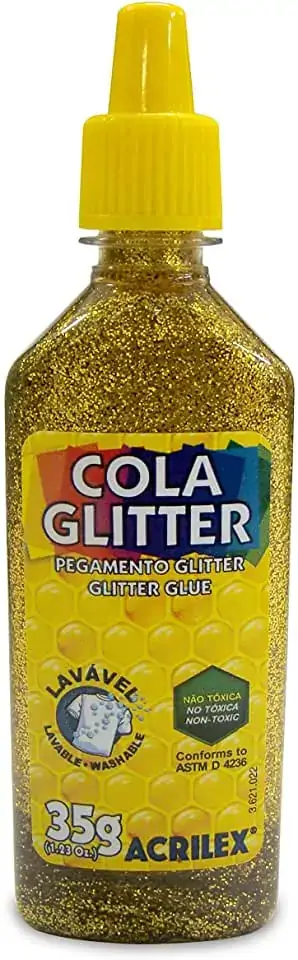 Cola Glitter Acrilex Ouro 35g Un