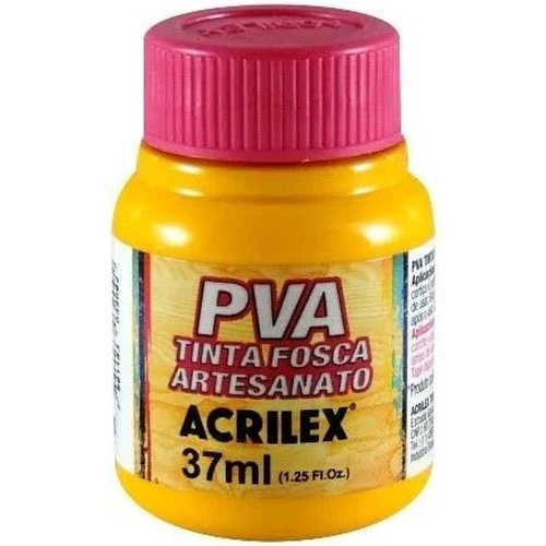 Tinta Fosca P Artesanato Acrilex Amarelo Ouro