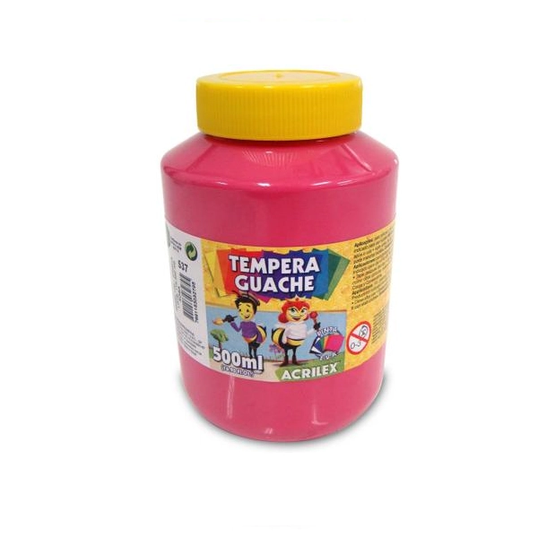 Tinta Acrilex Guache 500ml Rosa