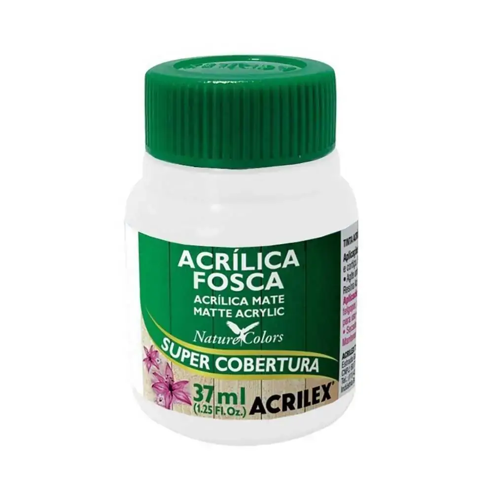 TINTA ACRILICA FOSCA BRANCO 37ML ACRILEX