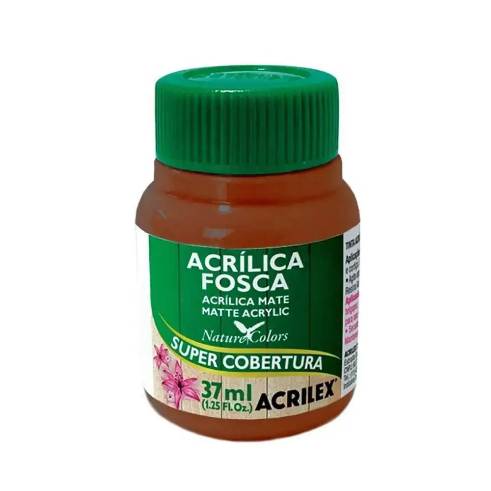 TINTA ACRILICA FOSCA MARROM 37ML ACRILEX