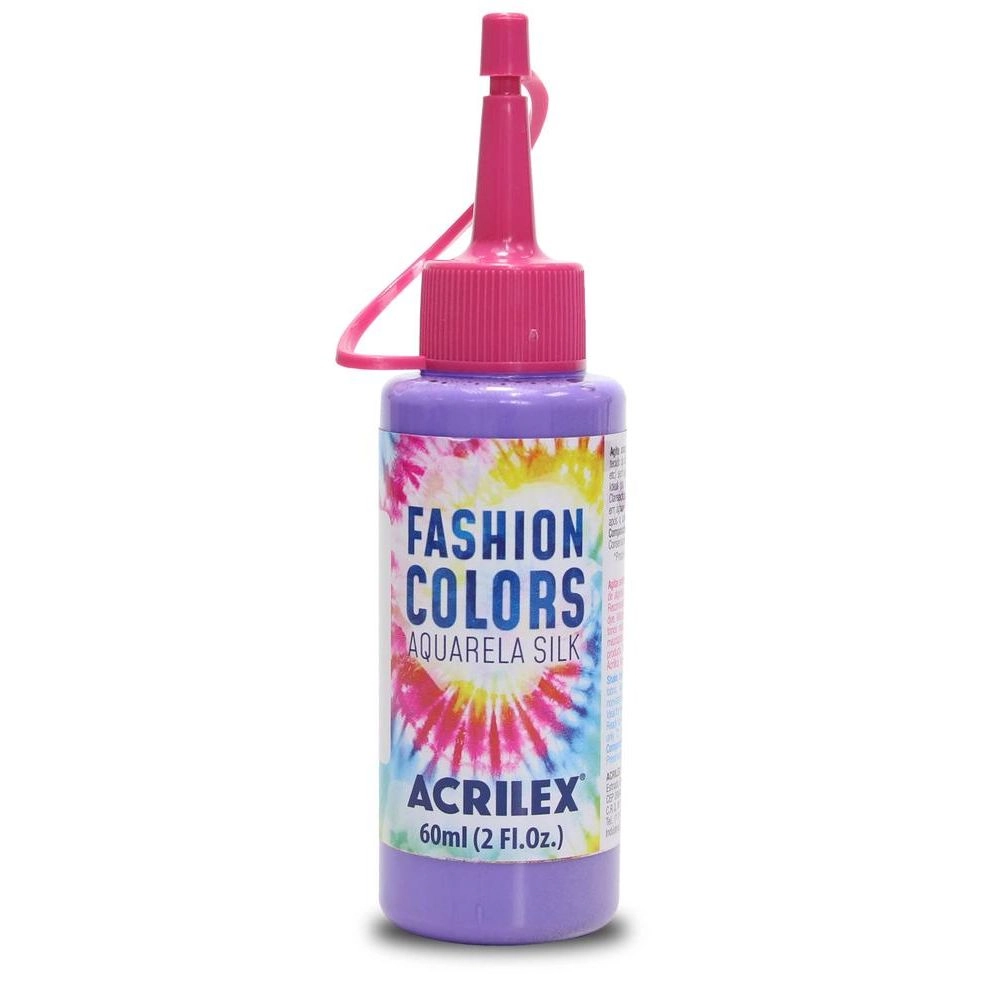 TINTA TECIDO AQUARELA SILK FASHION LILAS 60ML ACRILEX