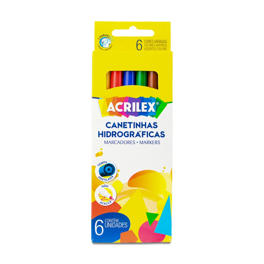 Canetinha Hidro Super C/6 S/cor 069260000 Acrilex