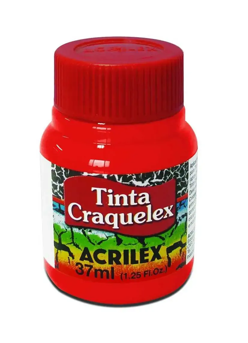 TINTA CRAQUELEX VERMELHO FOGO 37ML ACRILEX