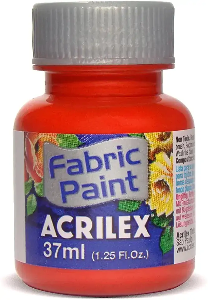 Tecido Acrilex Fosca Vermelho Fogo 507 1 Cor