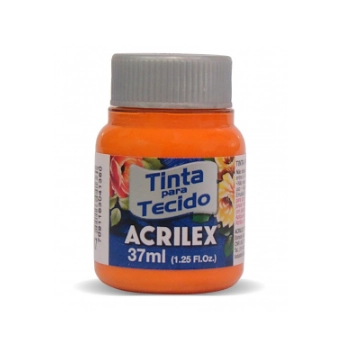 TINTA TECIDO FOSCA LARANJA 37ML ACRILEX