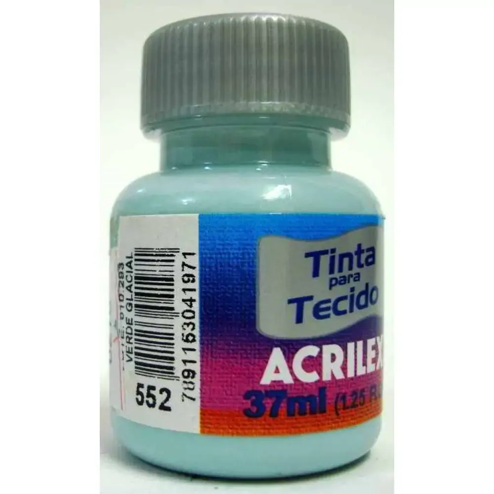 Tinta P/tecido Verde Glacial 552 Acrilex