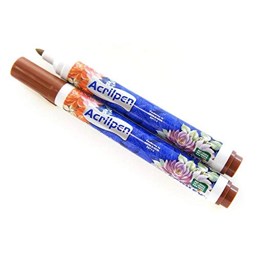Caneta Marcador Ptecido Acrilpen 531 Marrom