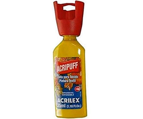 Tinta Tecido Acrilex Acripuff Amar Ouro