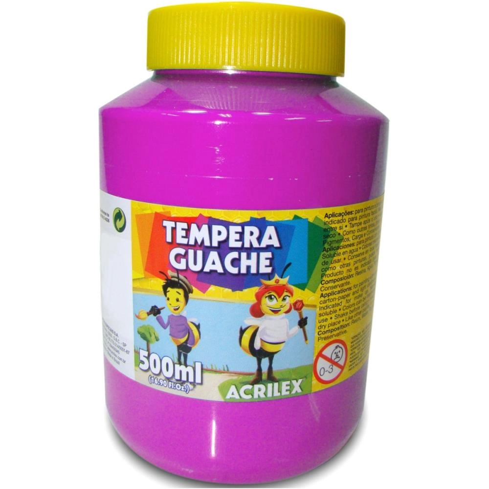 Tinta Guache Acrilex 500ml Magenta