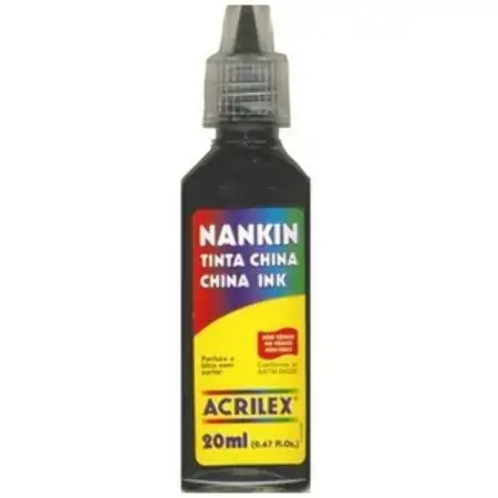 Nanquim Acrilex Preto 520 1 Cor