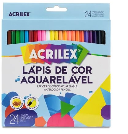 Lapis De Cor Aquarelavel C/24