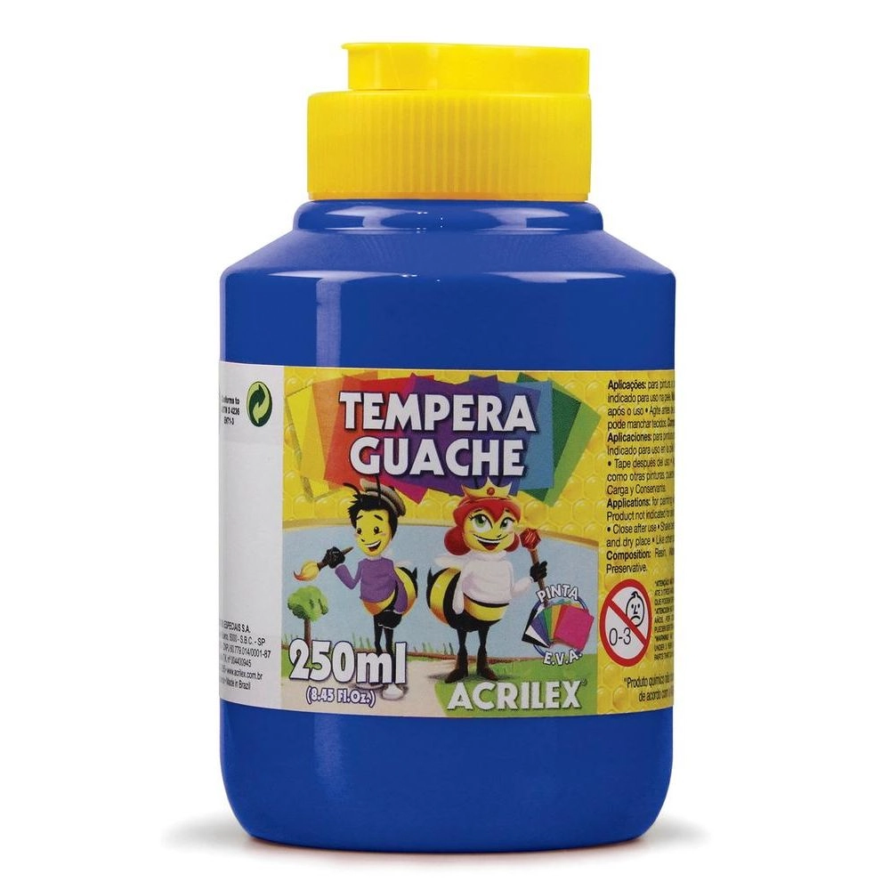 Tinta Guache 250ml Azul Turquesa 20230501