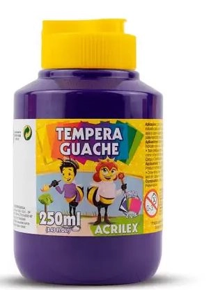 Tempera Guache 250ml Acrilex Violeta