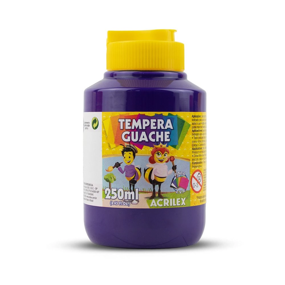 Tinta Acrilex Guache 250ml Violeta