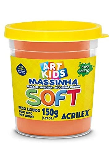 Massa para Modelar SOFT 150G.LARANJA Bs.amido