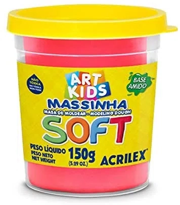 Massa para Modelar SOFT 150G.VERMELHO Bs.amido