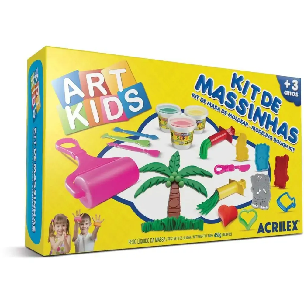 Kit De Massinha 5 Art Kids Da Acrilex