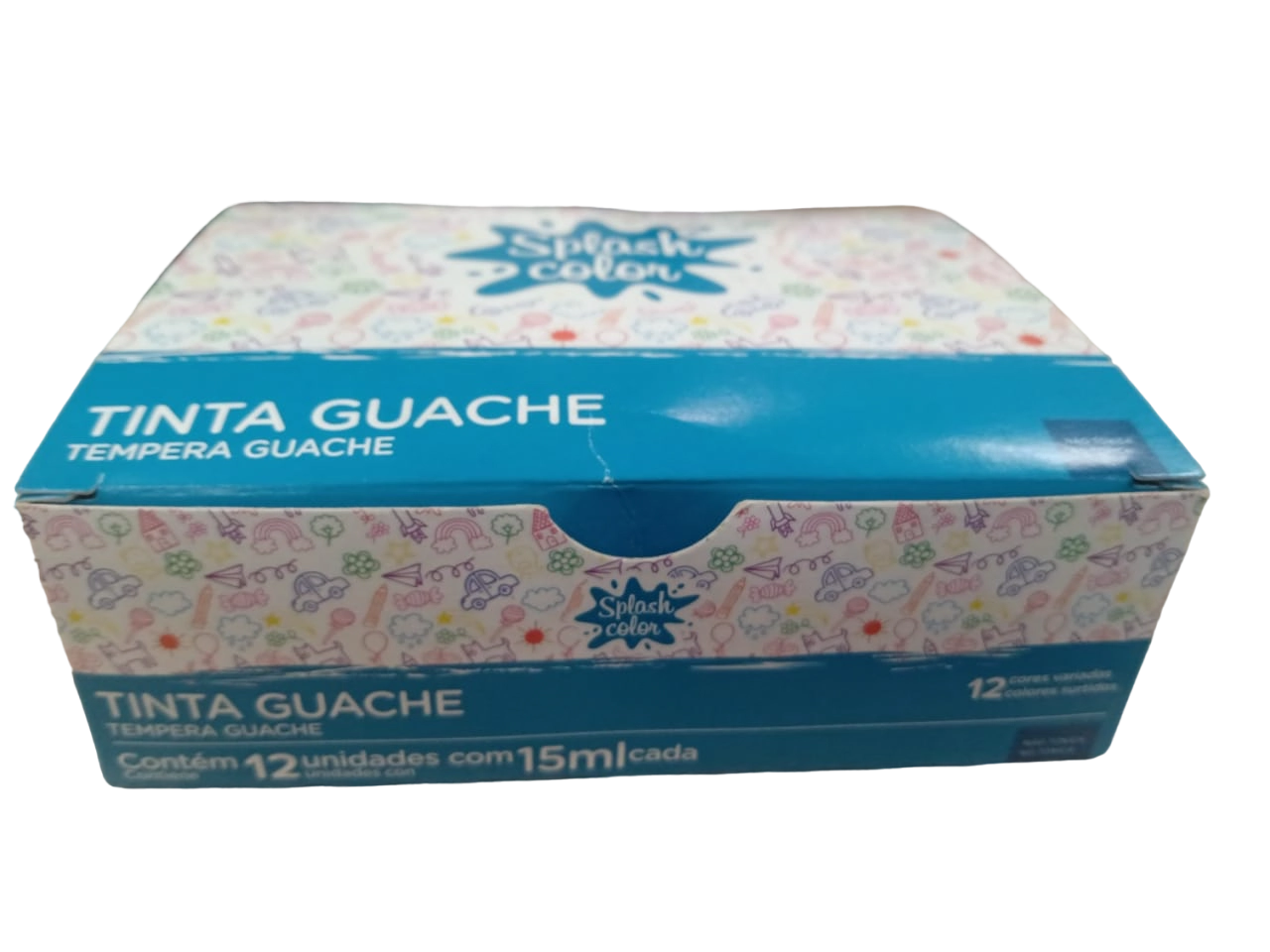 Tinta Guache Splash Color 12 Cores