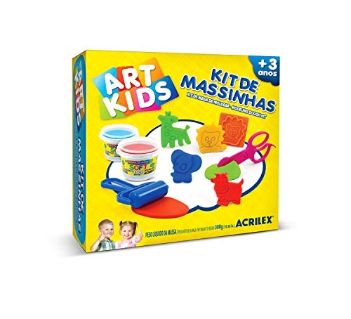 Massinha de Modelar Criativa Art Kids com Moldes ref 40007 Acrilex