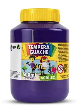 Tinta Guache Violeta 500ml 020500516 Acrilex