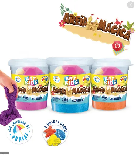 Areia Magica 550g Natural 059500987 Acrilex