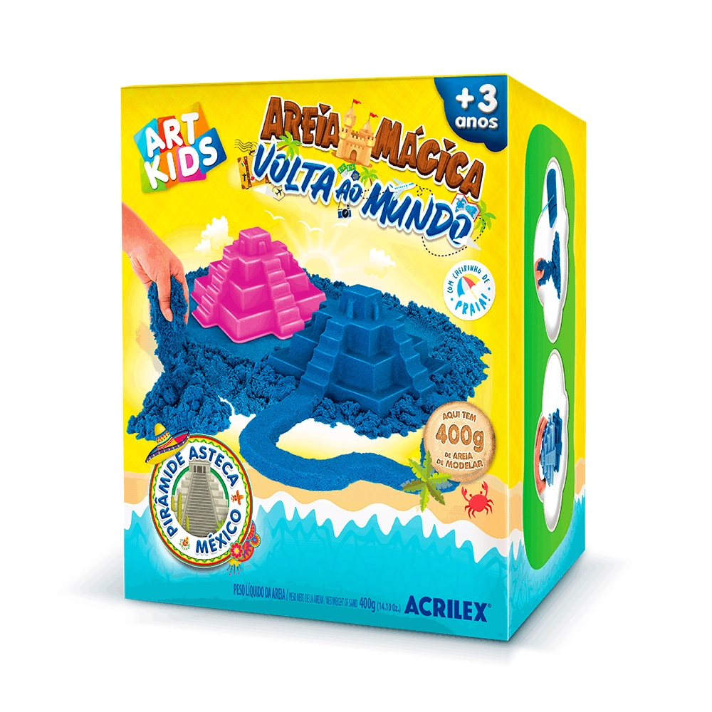 Massa Acrilex Areia Piramide Asteca 400g