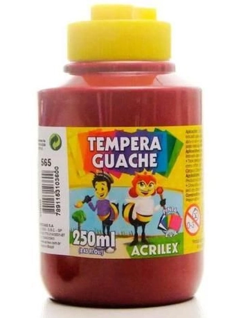 Tinta Guache Acrilex Vinho 250ml 565