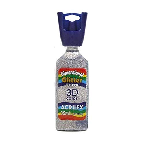 Tinta Acrilex Dimensional Prata 35 Ml