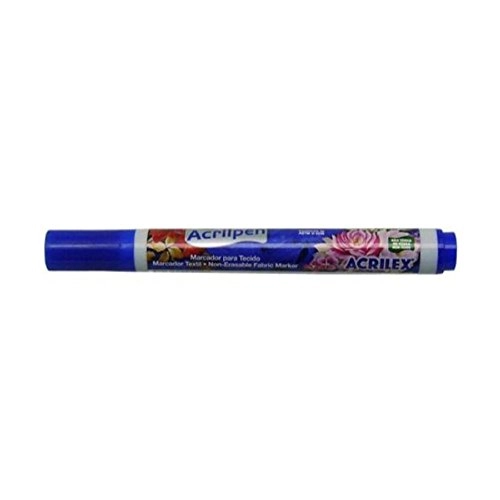 Caneta Marcador Ptecido Acrilpen 501 Azul Turquesa