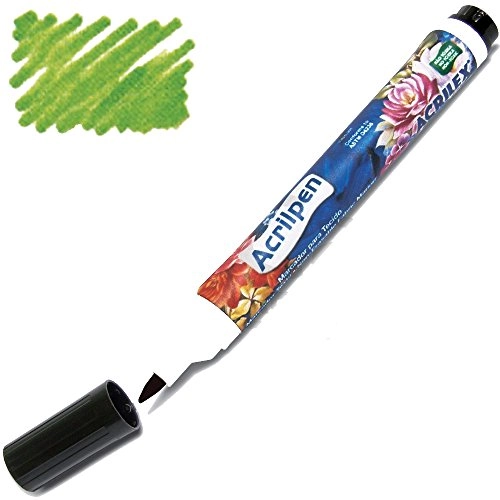 Caneta Marcador Ptecido Acrilpen 510 Verde Folha
