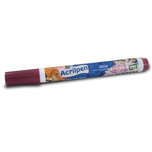 Caneta Marcador Ptecido Acrilpen 565 Vinho