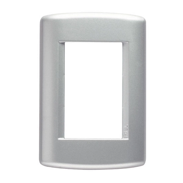 Placa sem Suporte 4x2 3Módulos Prata Talari Siemens
