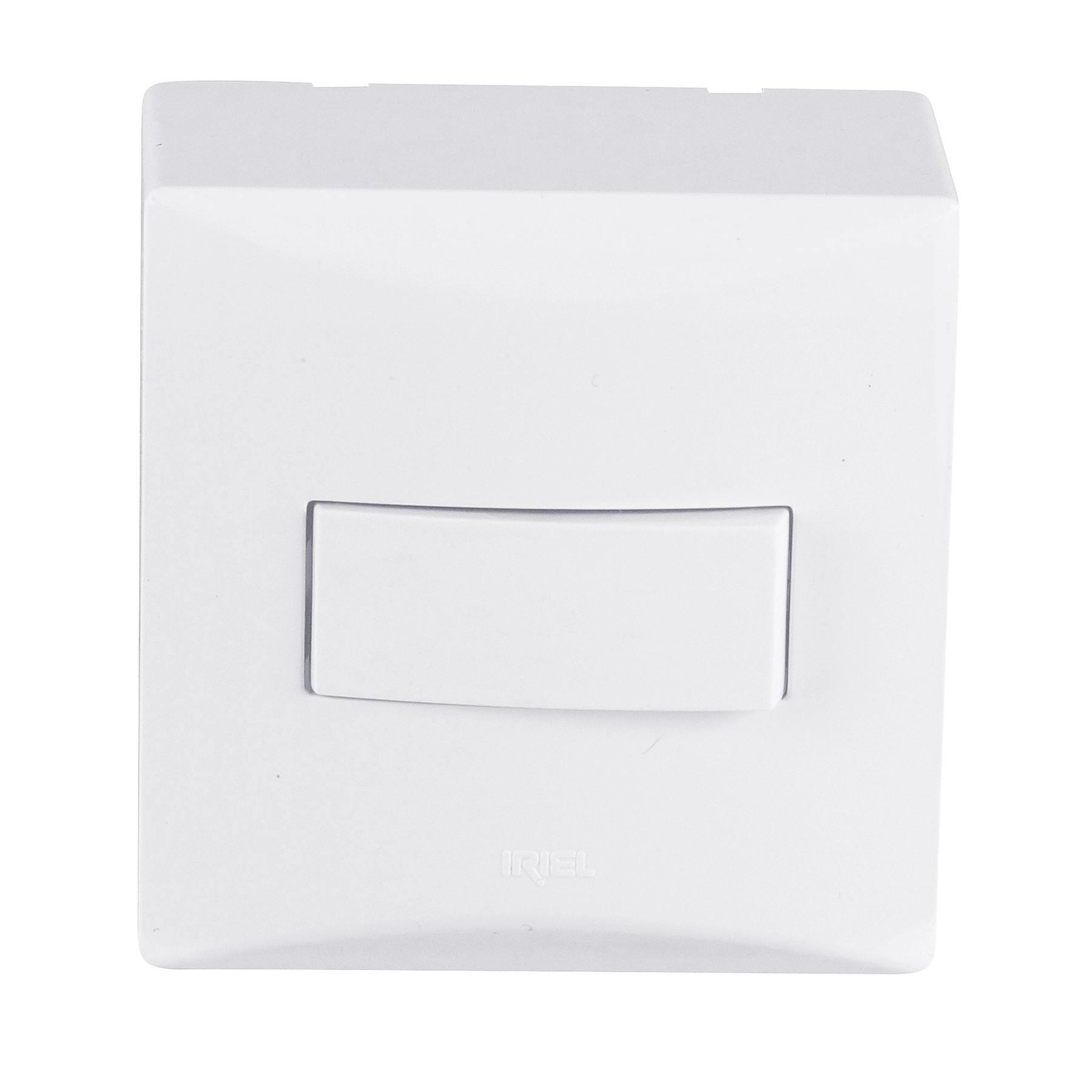 Conjunto de Interruptor Simples Sobrepor 220V Branco Brava! Iriel