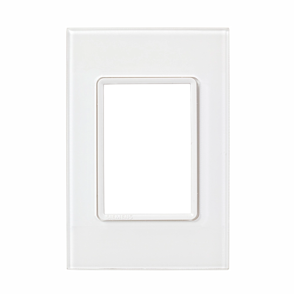 Placa sem suporte 4x2 3Módulos Acrílico Transparente Delta mondo Acrylic Siemens